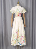 Marged Floral Two-Piece Set Flowering Girl