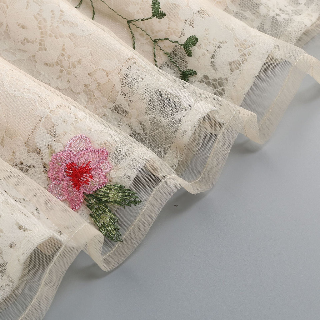 Cream Lace Mermaid Dress Flowering Girl