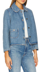 Harmoni Denim Jacket Flowering Girl