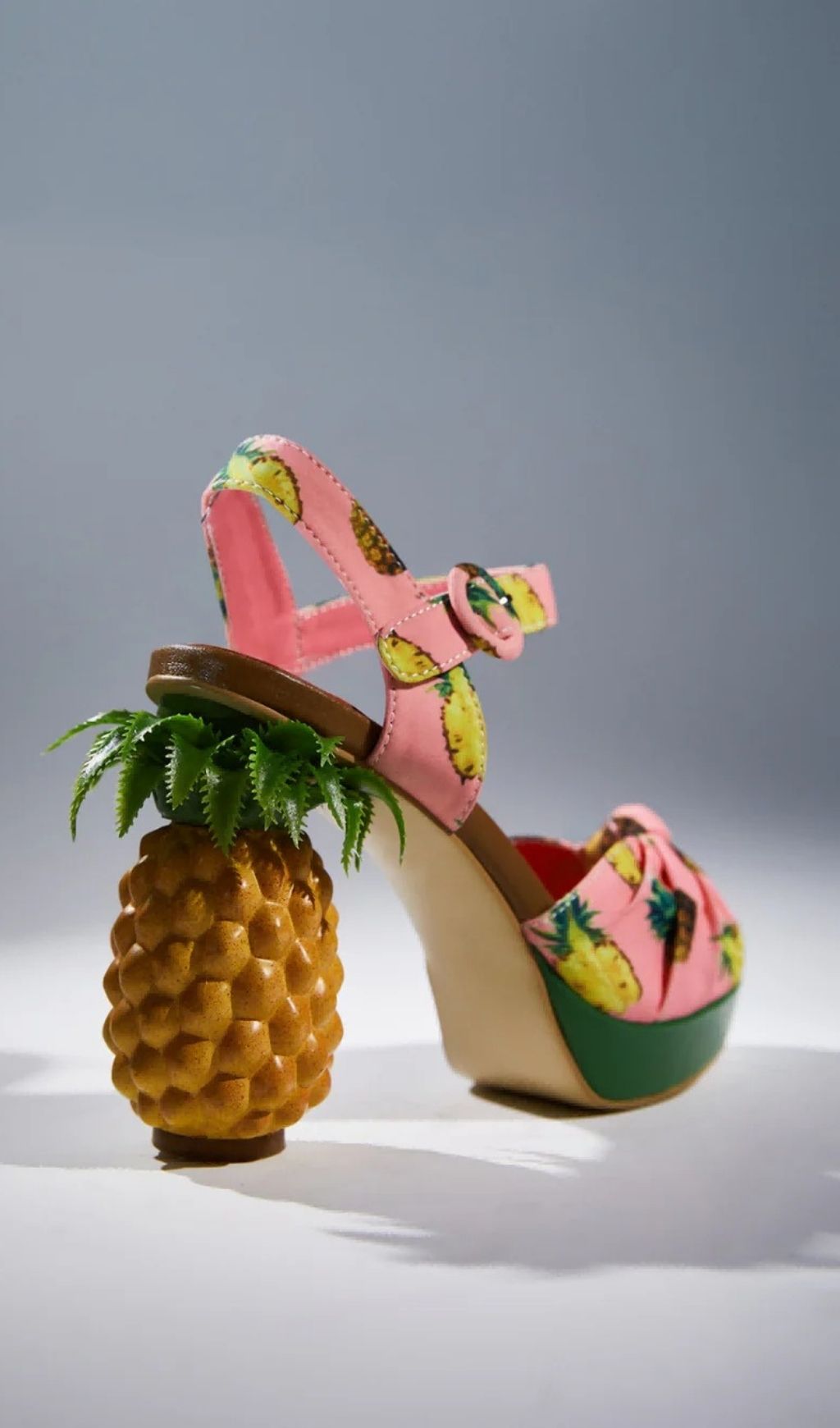 Azhira Pineapple Sandals In Pink Flowering Girl