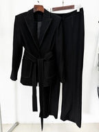 Cece Black Blazer Pants Set Flowering Girl