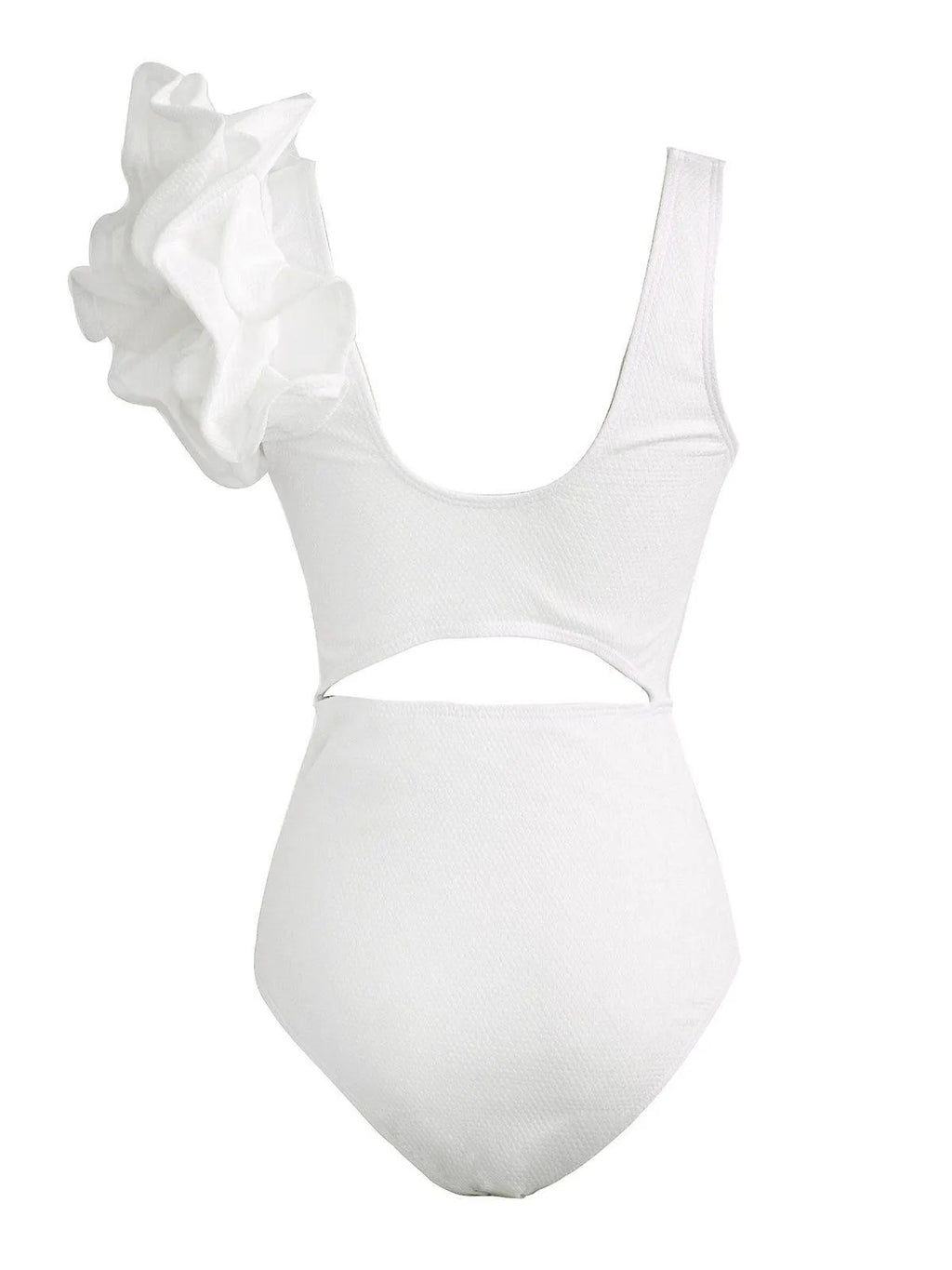 Heather Ruffle Cutout One Piece Swimsuit Flowering Girl