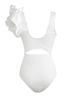 Heather Ruffle Cutout One Piece Swimsuit Flowering Girl