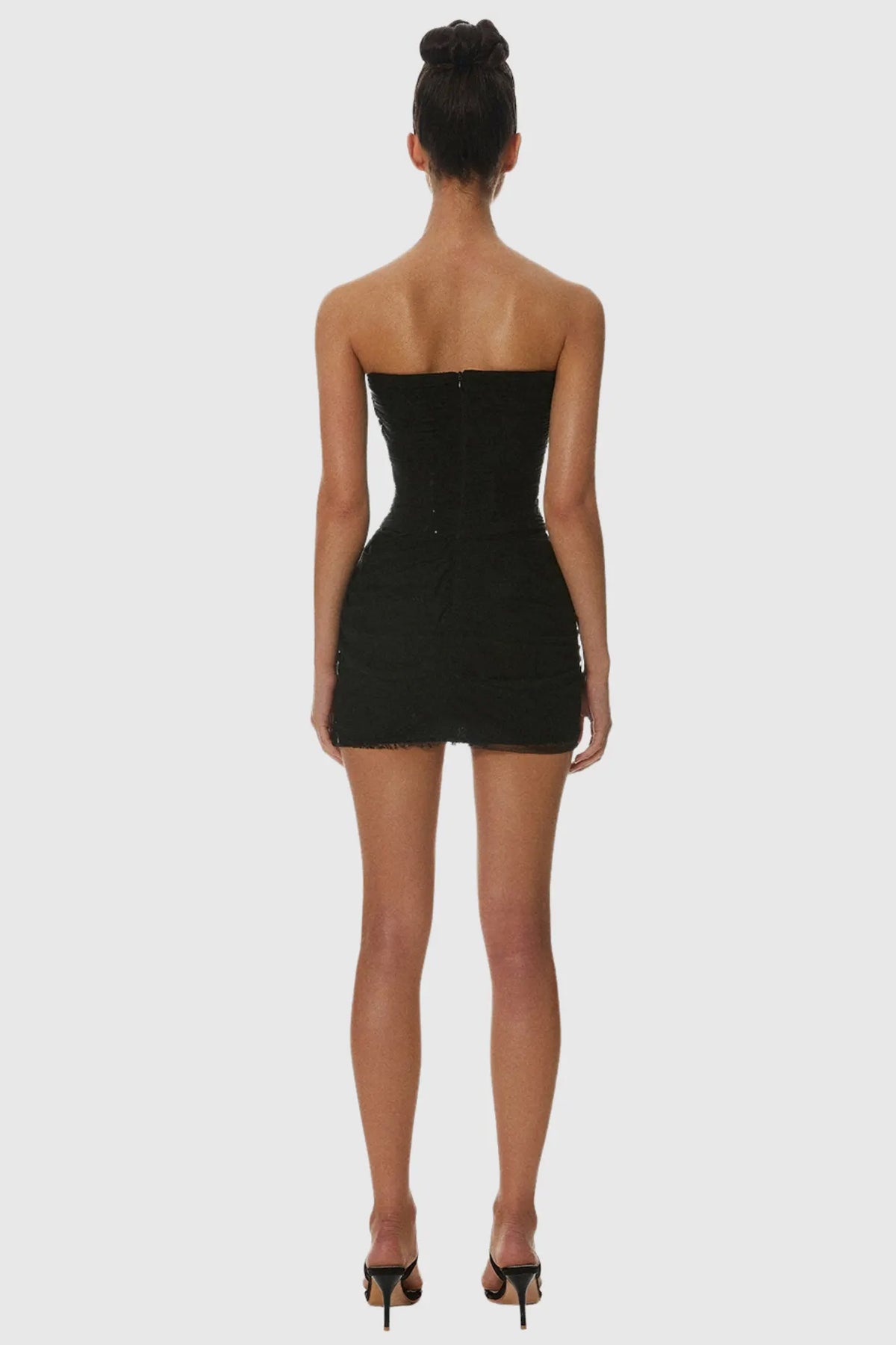 Liserre Sequin Strapless Corset Ruched Mini Dress Flowering Girl
