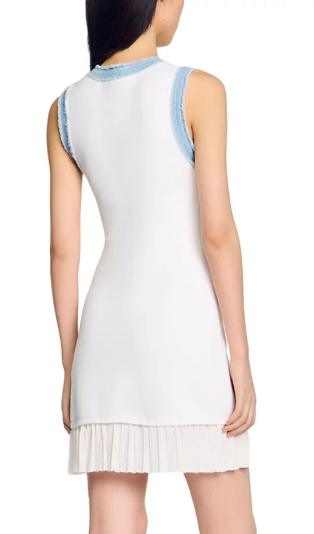 Short Knit Dress with Ruffles Flowering Girl
