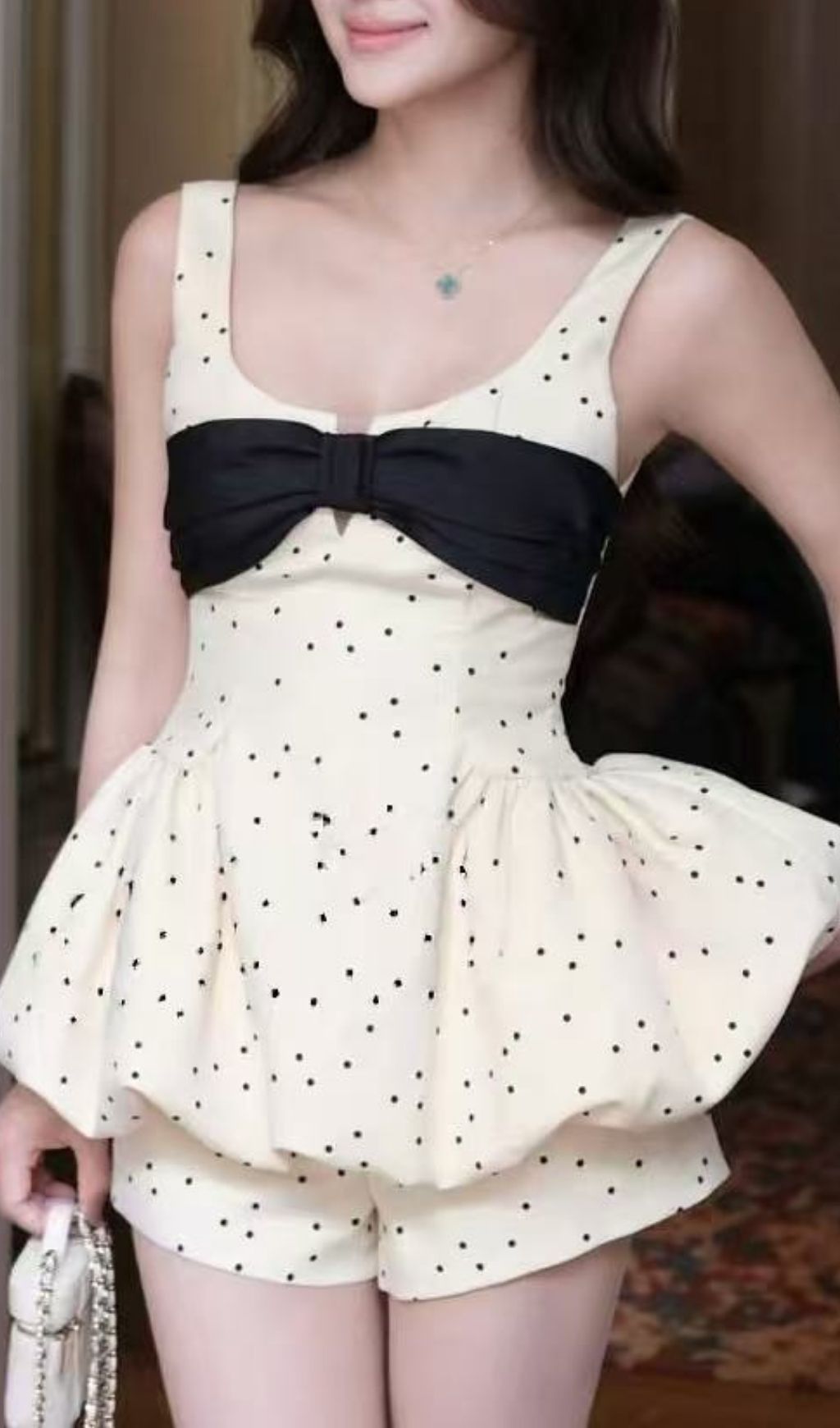 Kasi Dot Two-Piece Set Flowering Girl