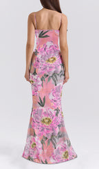 Elan Flower Printed Maxi Dress Flowering Girl
