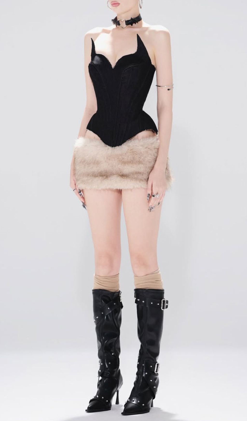 Jocelyn Corset Top & Mini Skirt Set Flowering Girl