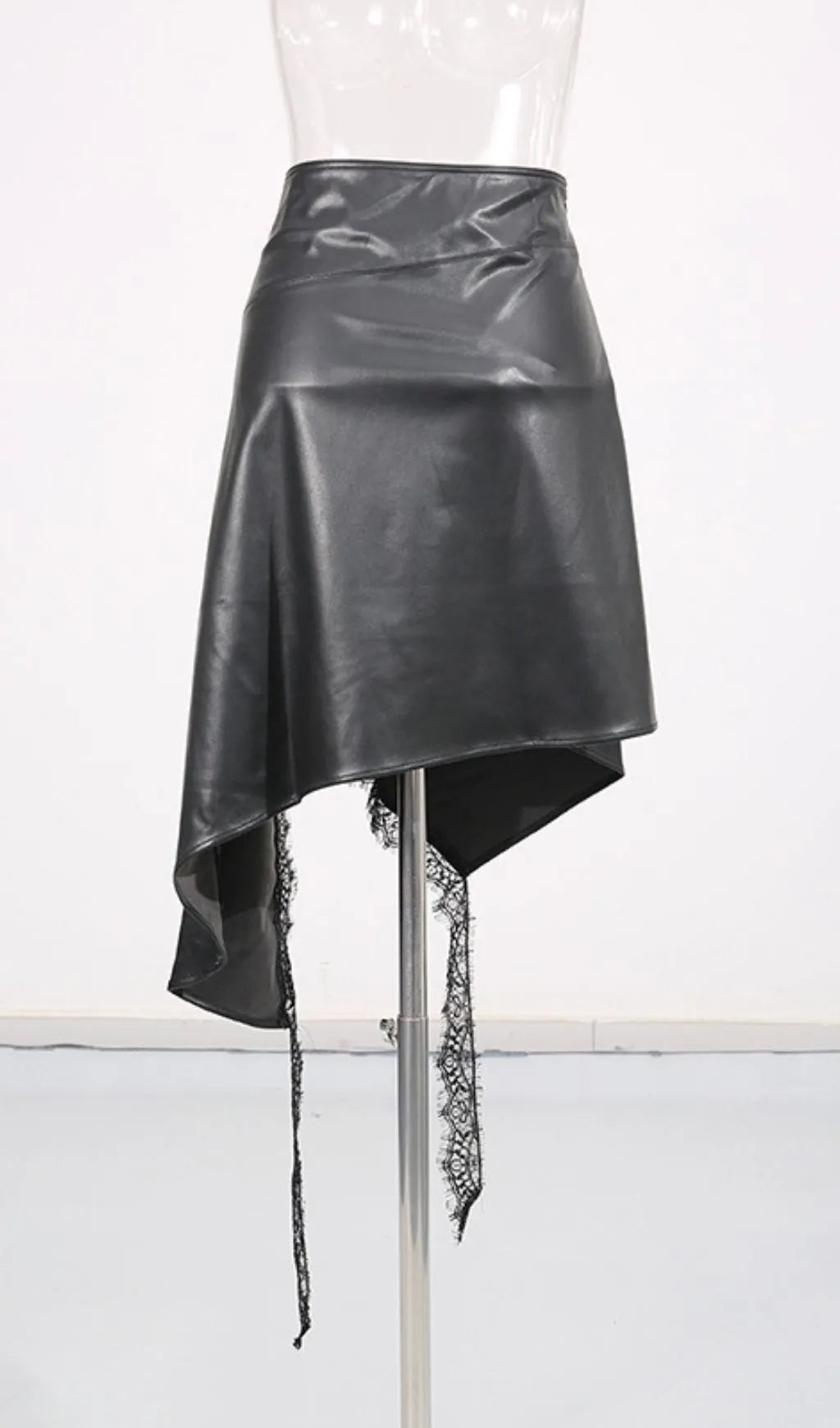 Cholena Leather Lace Skirt Flowering Girl