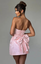 Elenora Mini Dress - Blush Flowering Girl