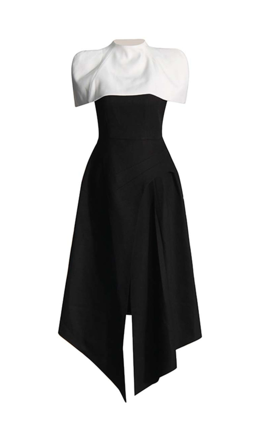 Carlen Black Maxi Dress With White Shawl Flowering Girl
