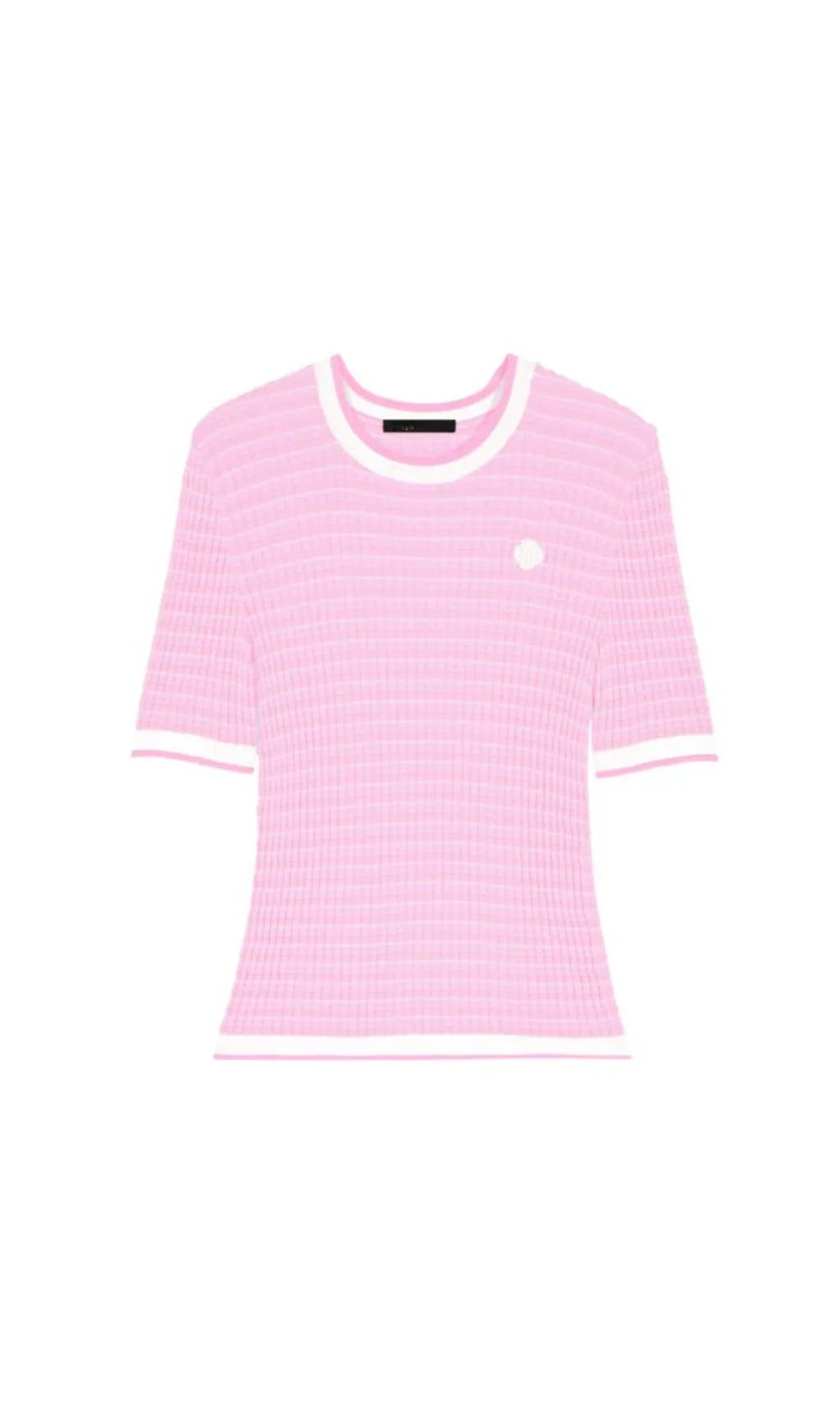 SHORT SLEEVE SWEATER IN PINK Flowering Girl