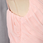 Pale Pink Lightweight Jersey Mermaid Gown Flowering Girl