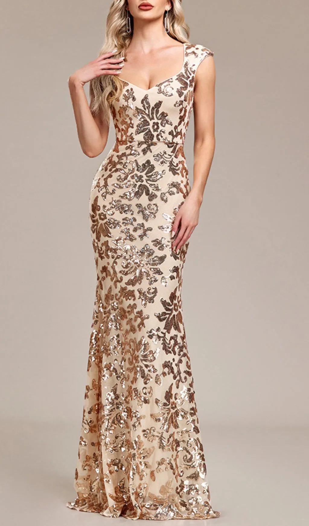 Arzilla Sequin Gown Flowering Girl