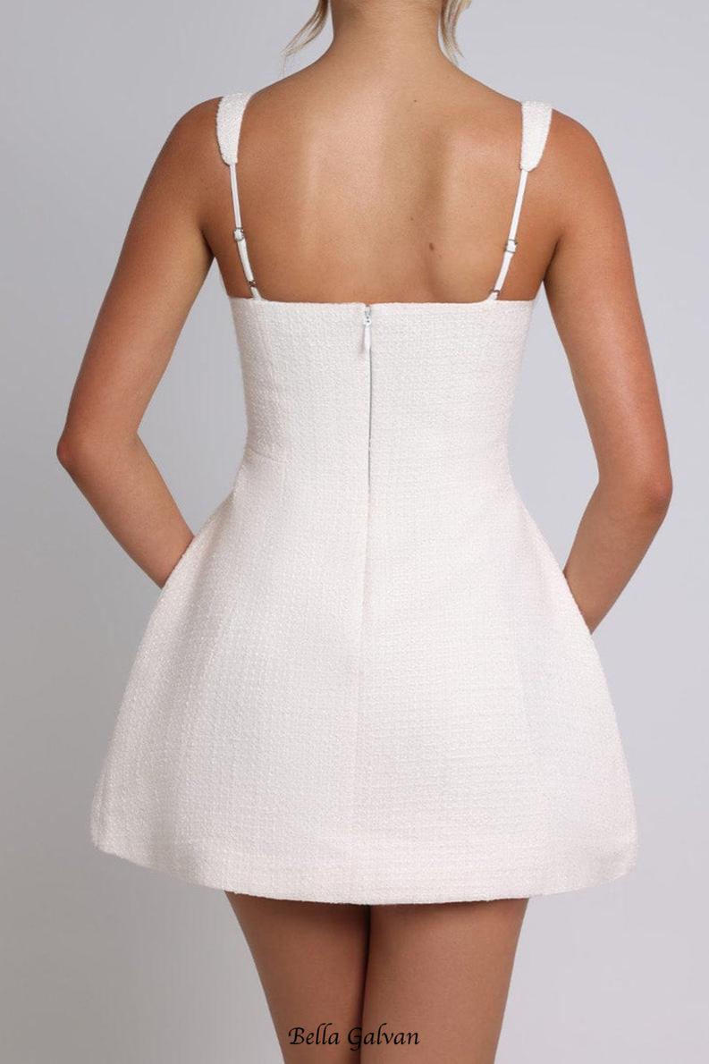 Bessie Mini Dress - Ivory Flowering Girl