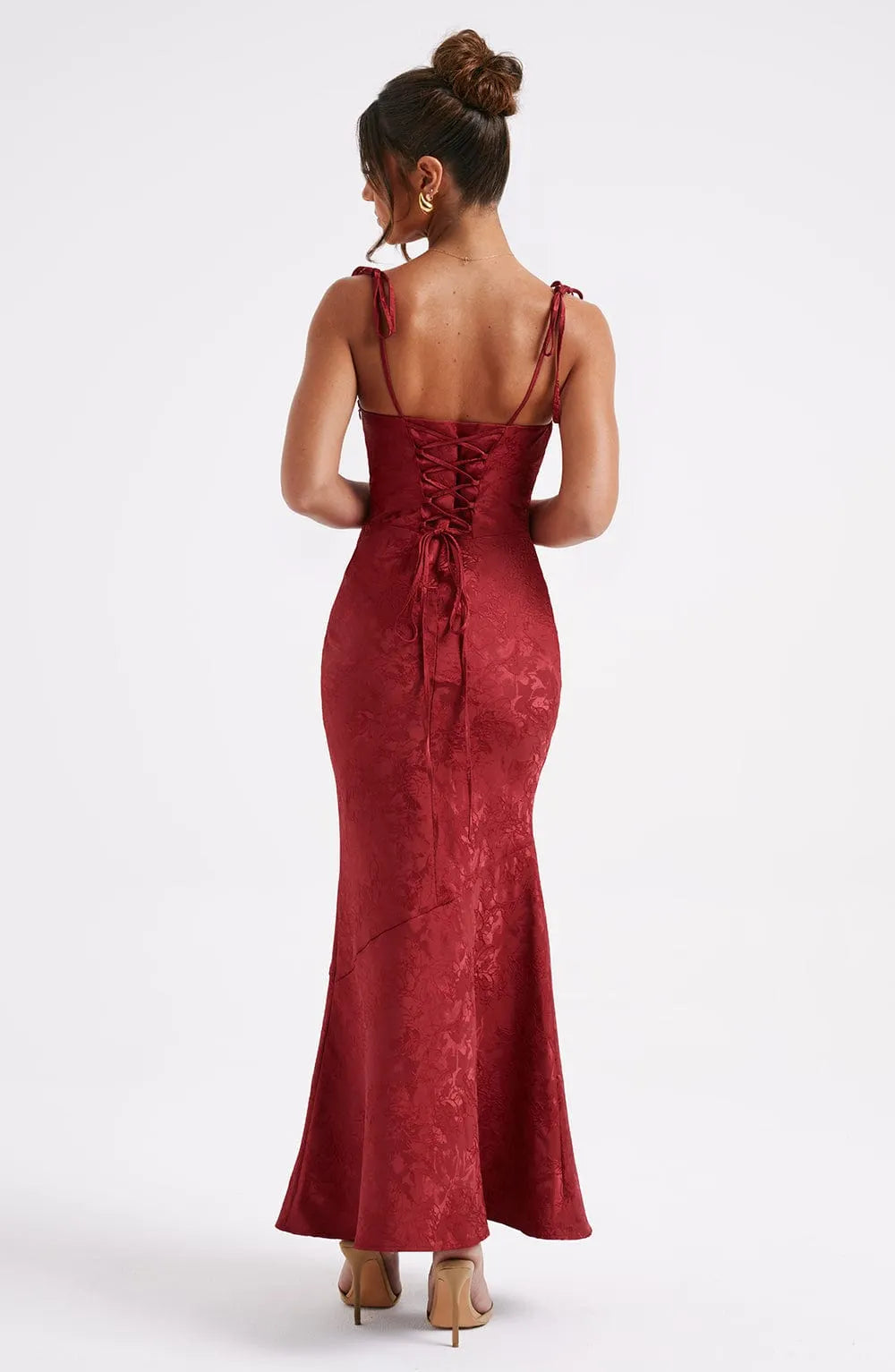 Whitney Maxi Dress - Red Flowering Girl
