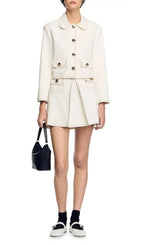 Short Box Pleated Skirt Flowering Girl