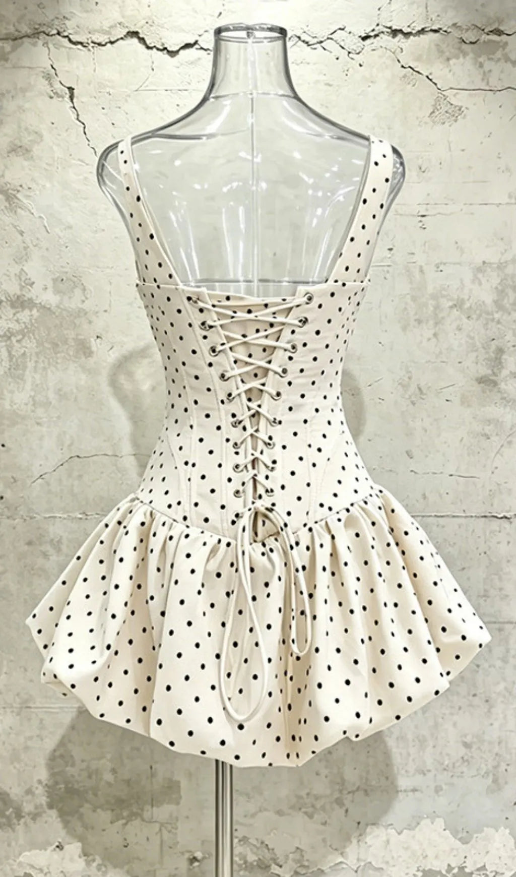 Libia Bow Dot Mini Dress Flowering Girl