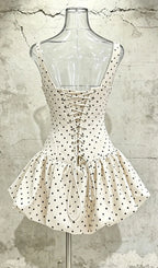 Libia Bow Dot Mini Dress Flowering Girl