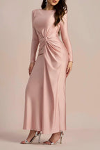 Amanda Long Sleeve Twist Front Maxi Dress Flowering Girl