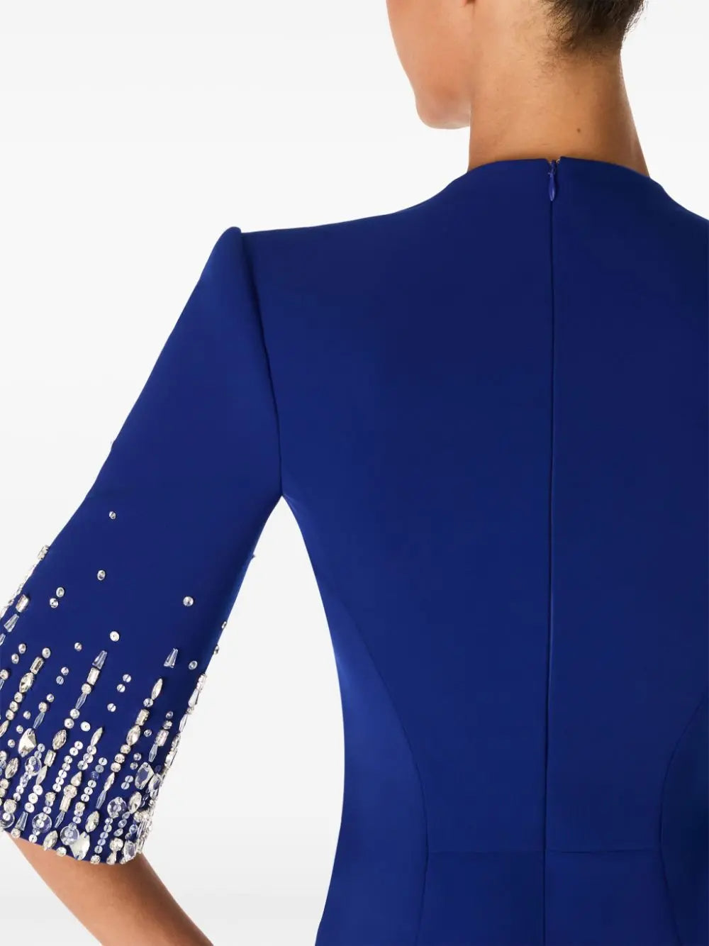 biela v-neck crystal-embellished midi dress in blue Flowering Girl