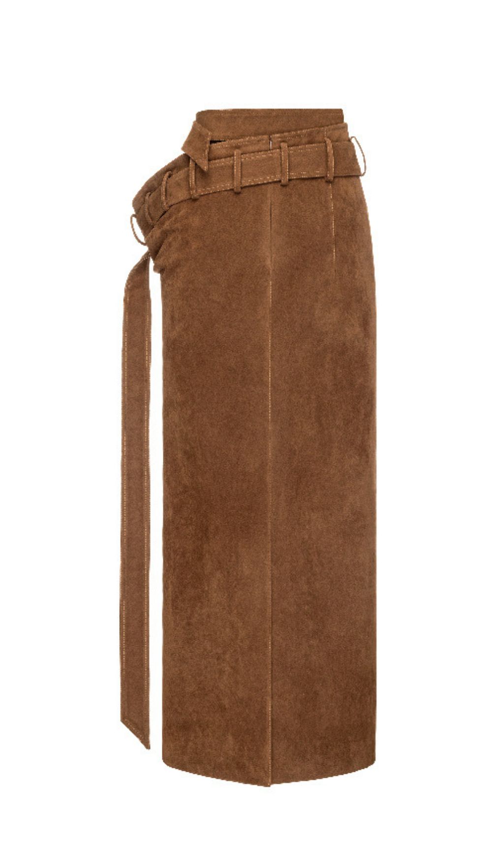 Giverny Brown Belt Maxi Skirt Flowering Girl