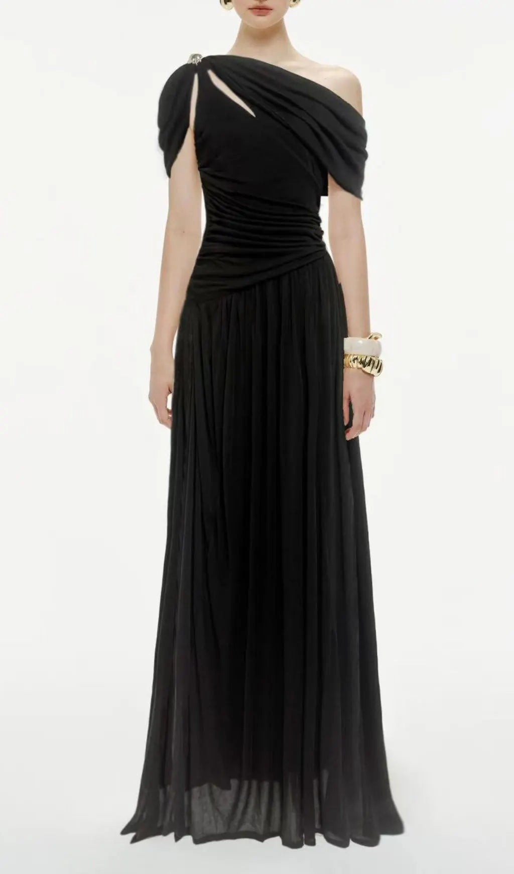 Joella Ruched Maxi Dress Flowering Girl
