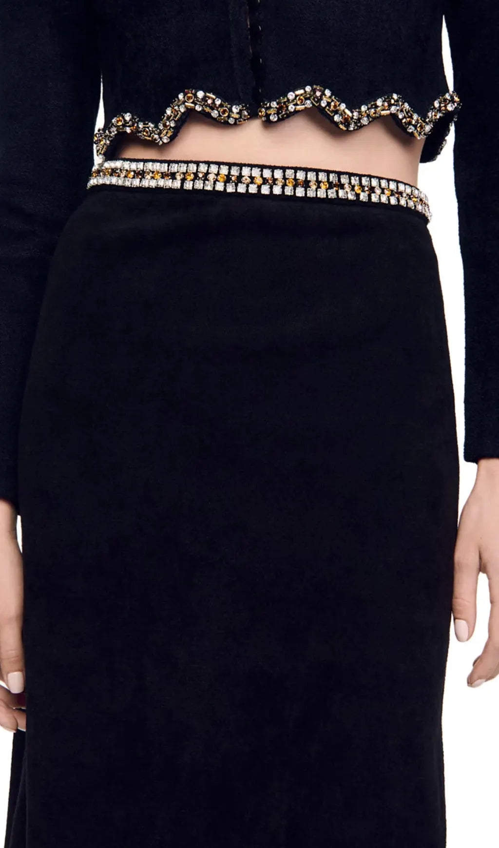 Mareve Beaded Midi Skirt Flowering Girl