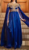 Dayana Blue Maxi Dress Flowering Girl