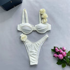 3D Three-Dimensional Flower Split Bikini Flowering Girl