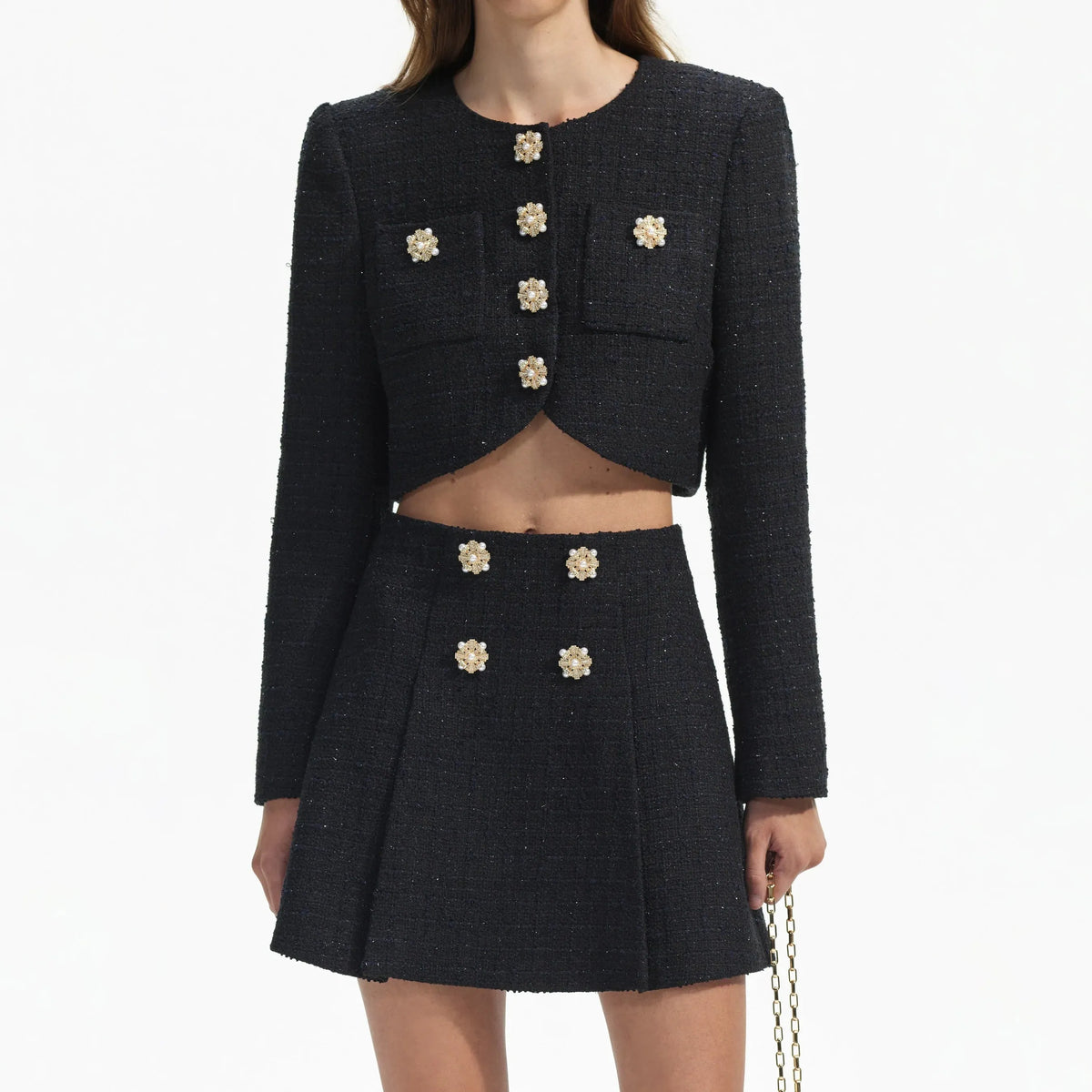 BLACK BOUCLE JACKET Flowering Girl