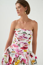 Violette Bubble Hem Mini Dress Flowering Girl