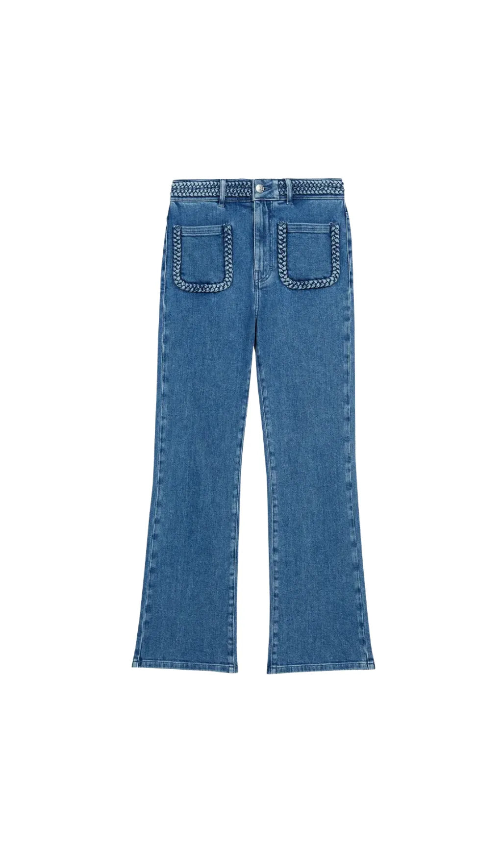 BRAIDED TRIM JEANS Flowering Girl