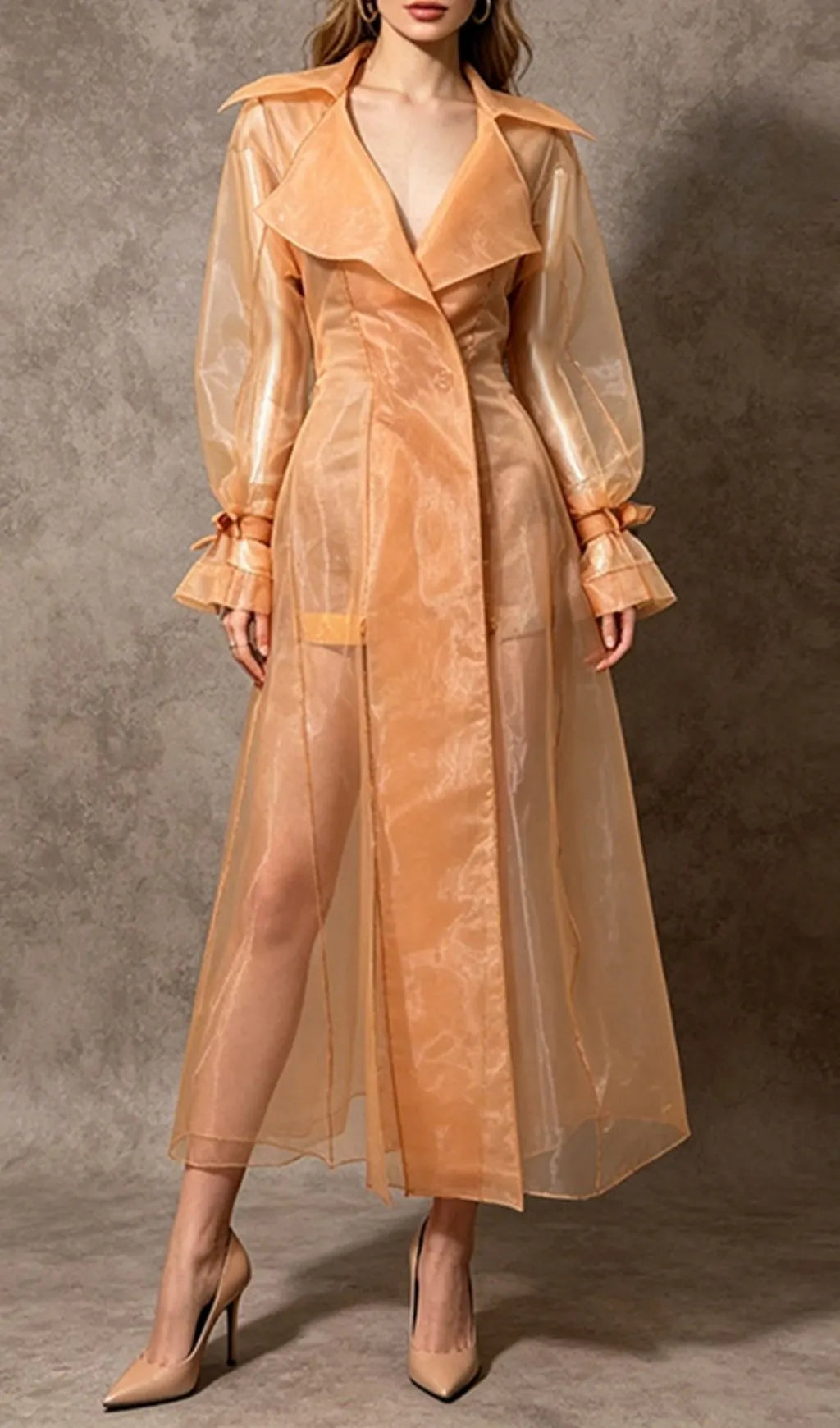 Leszcyna Chiffon Coat Flowering Girl