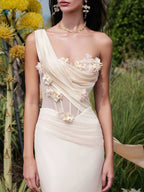 Mariam Corset Flower Maxi Dress Flowering Girl