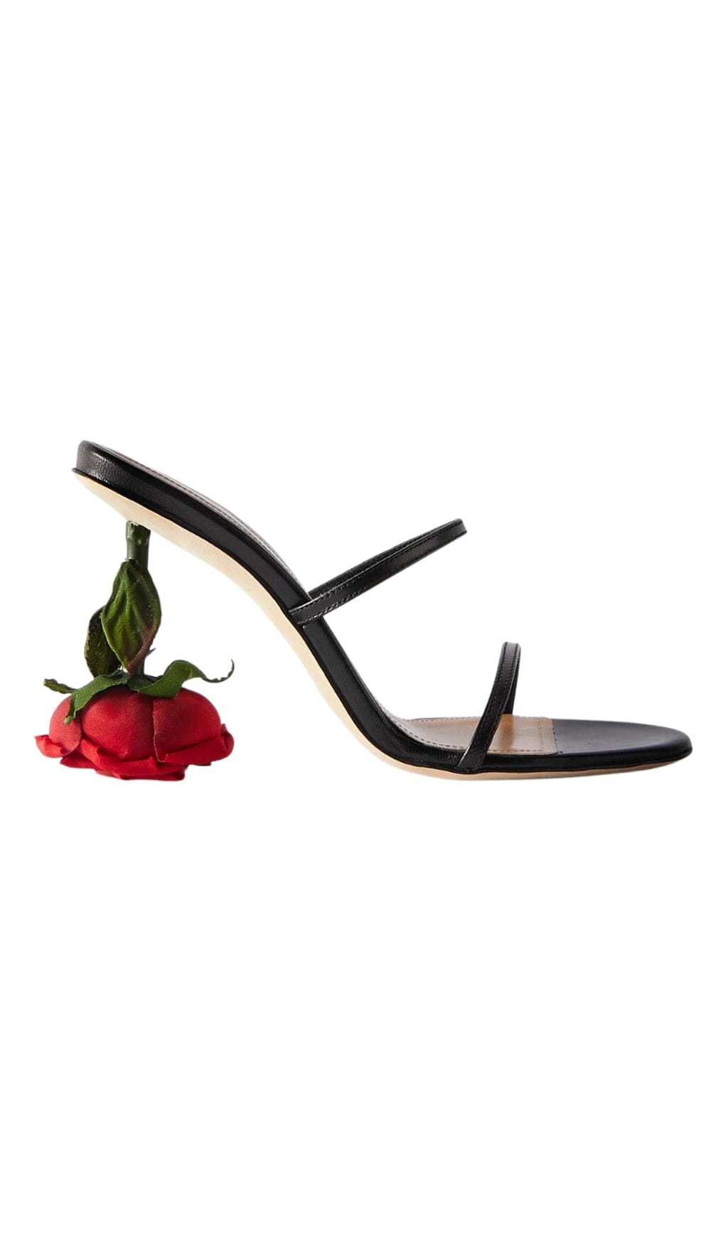 Rose Heels In Black Flowering Girl