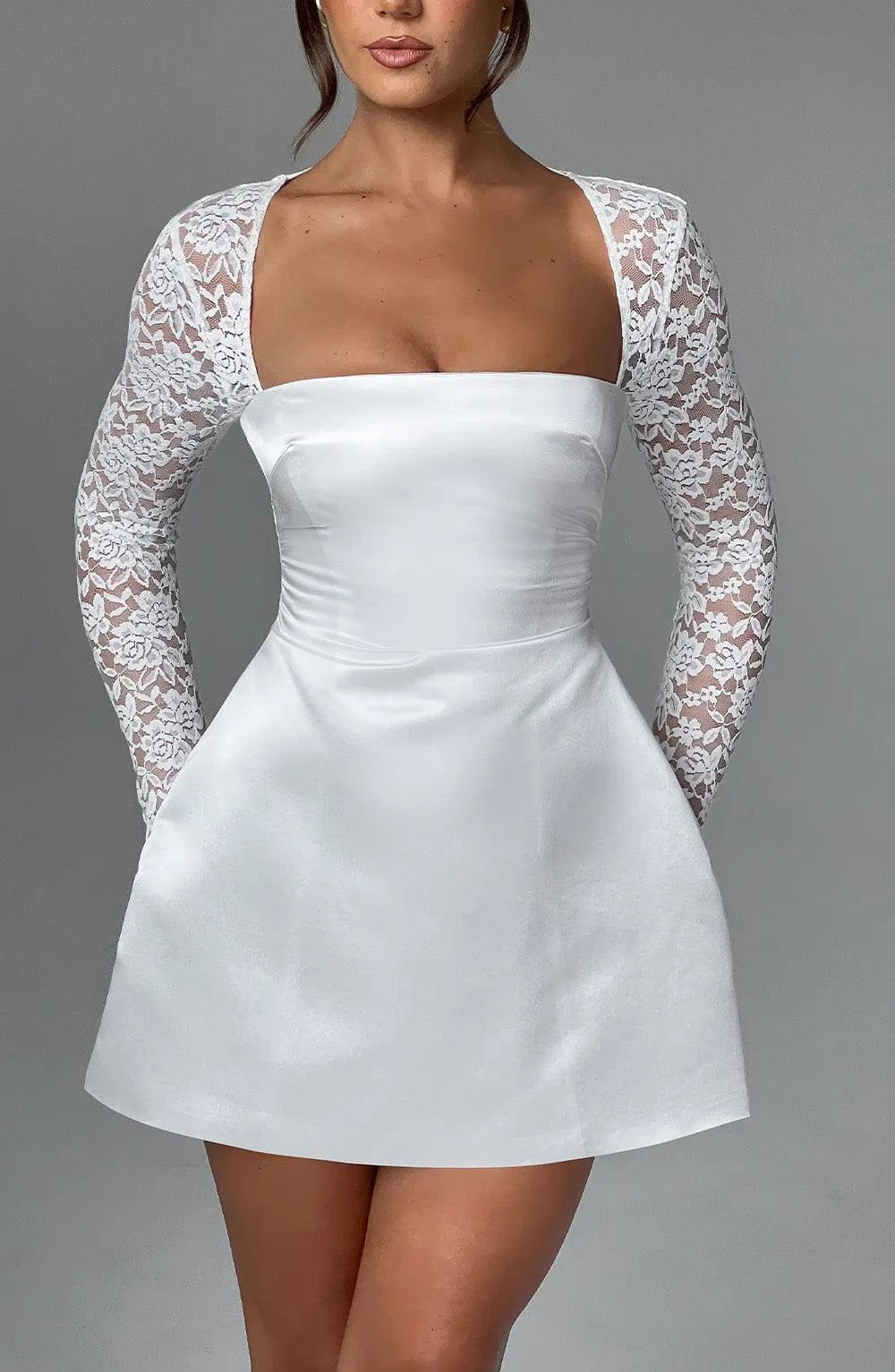 Sadie Mini Dress - Ivory Flowering Girl