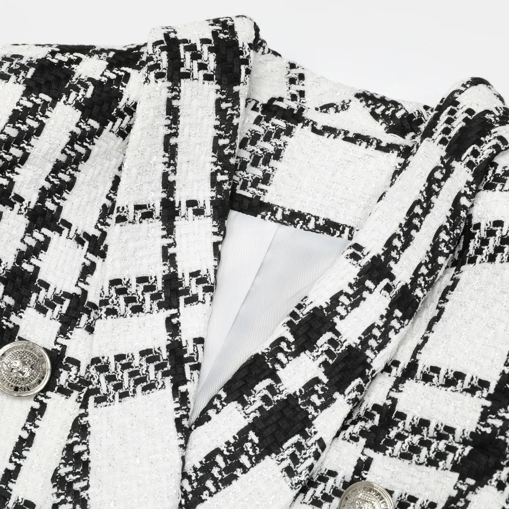 Kimothy Check Blazer Flowering Girl