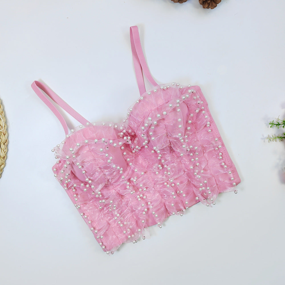Disney Pink Pearl Crop Top Flowering Girl