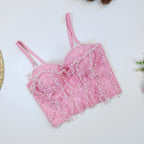 Disney Pink Pearl Crop Top Flowering Girl