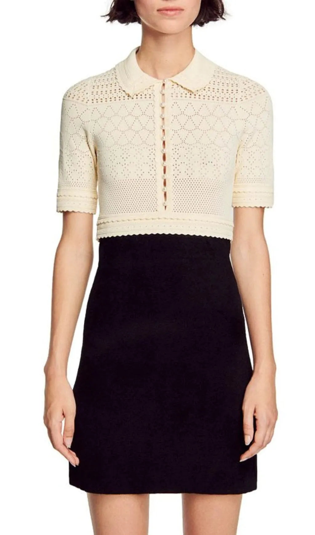 SOLENE MIXED MEDIA DRESS Flowering Girl