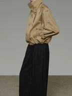 Mehera Khaki Jacket Flowering Girl