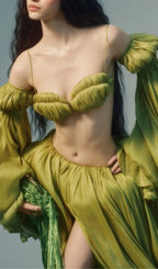 Koralia Green Three-Piece Set Flowering Girl