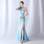 Crafted Flower With Beading Formal Dress Flowering Girl