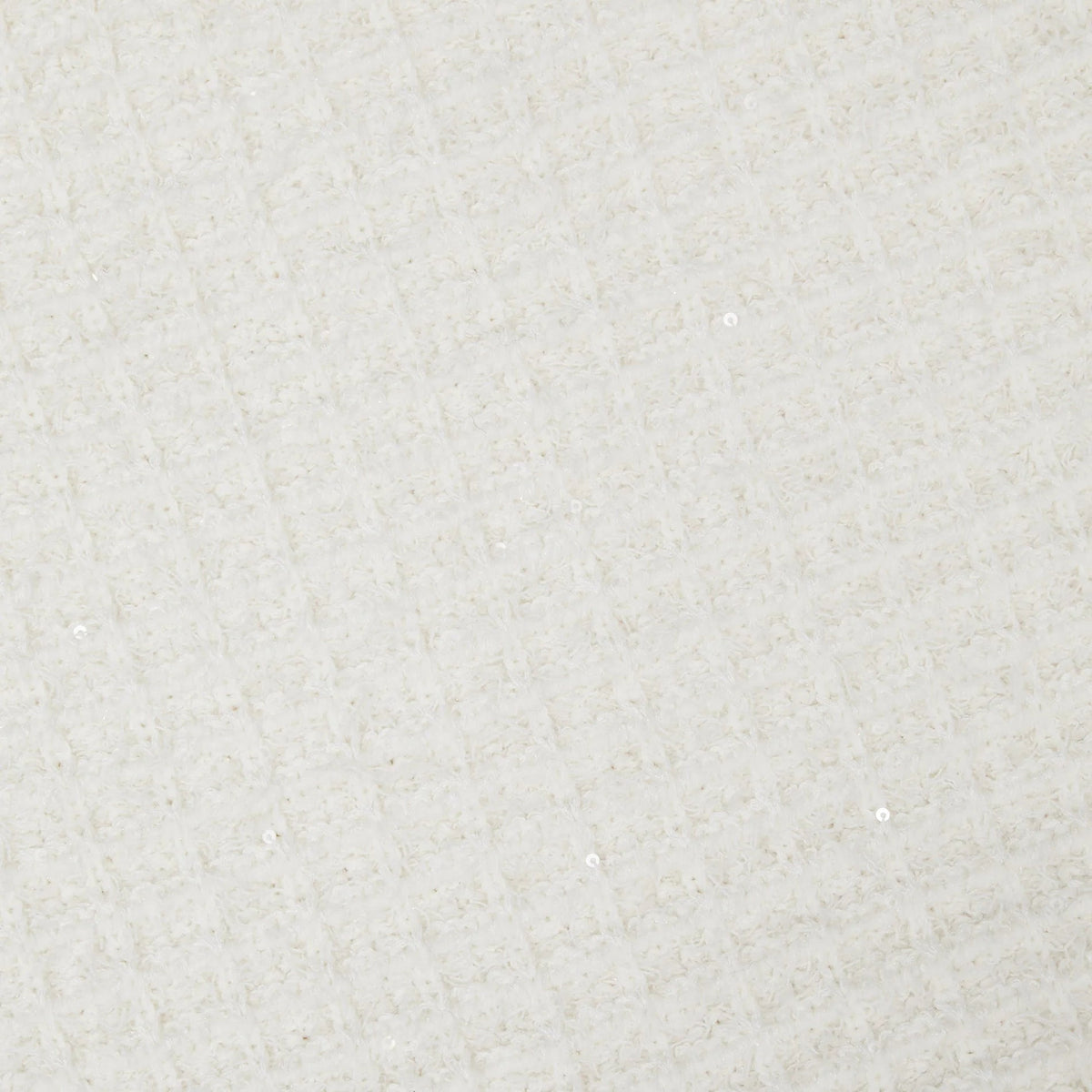 CREAM SEQUIN TEXTURED KNIT SKIRT Flowering Girl