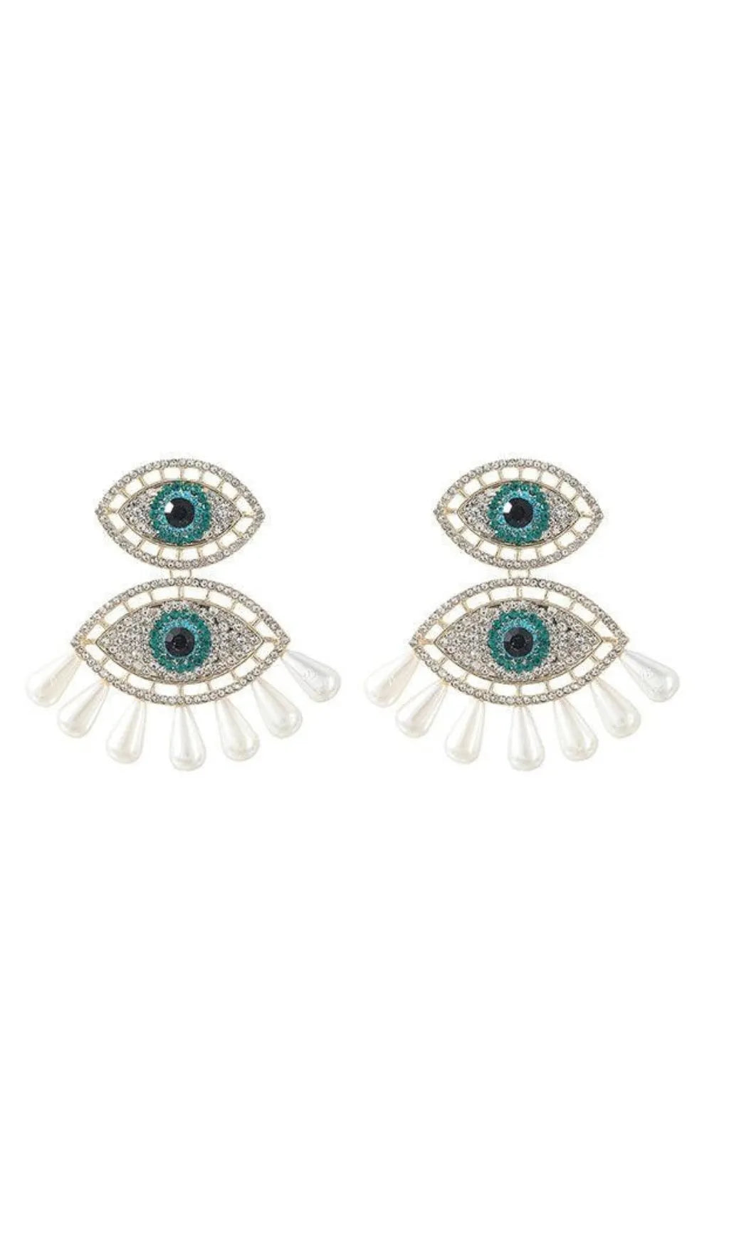 Aeolian Eye Pearls Earrings Flowering Girl