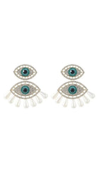 Aeolian Eye Pearls Earrings Flowering Girl