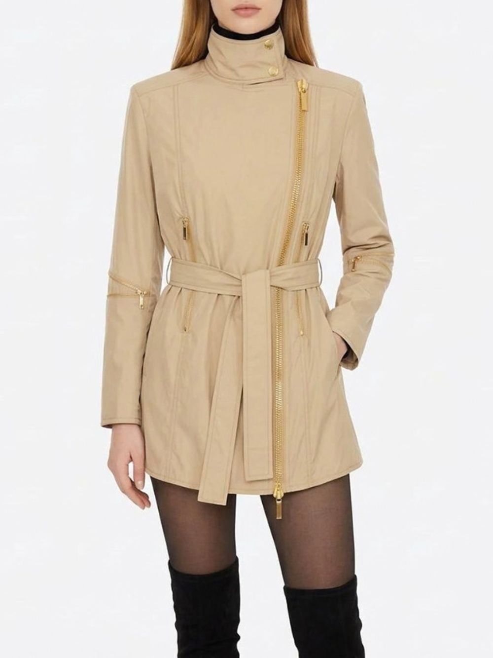 Mesa Khaki Jacket Flowering Girl