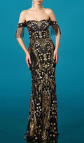 Hendrik Off-Shoulder Sequin Maxi Dress Flowering Girl