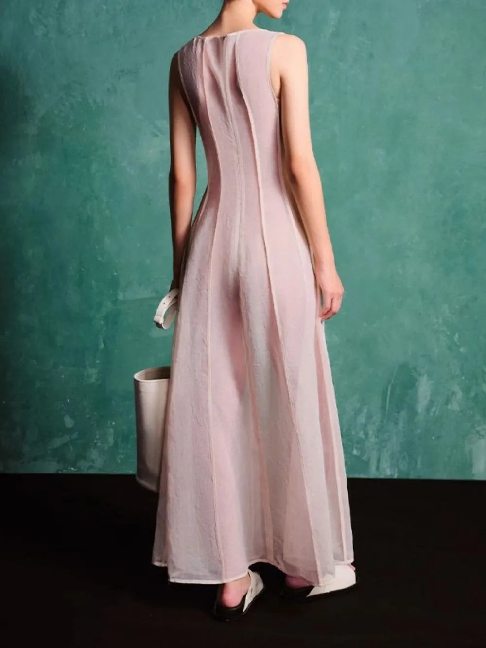 Elva Sleeveless Mesh Maxi Dress Flowering Girl